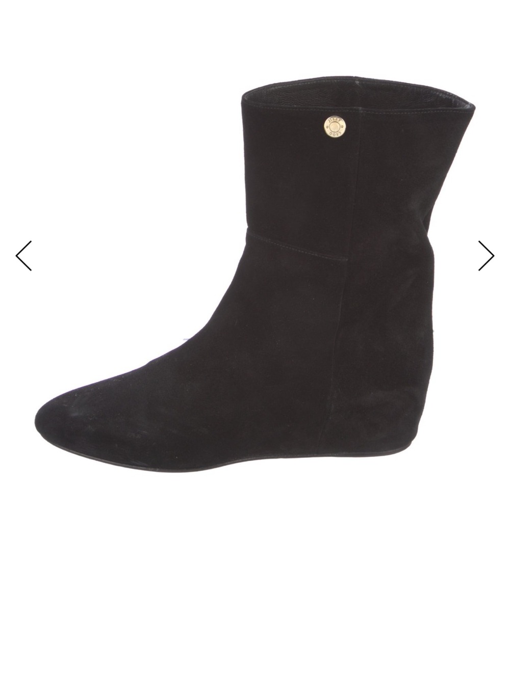 Jimmy Choo Black Suede Wedge Ankle Boots EU 37.5 US 7.5